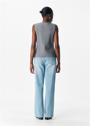 Reynard strik vest Medium Grey Melange Object 